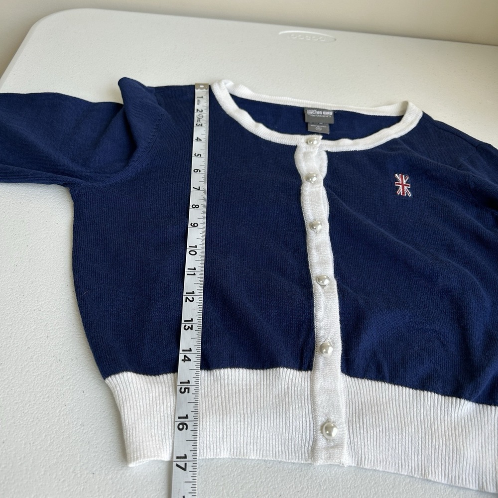 Her Universe Preppy Dr Who Cardigan Women S Academia Ivy Style Eccentric British - Picture 5 of 11